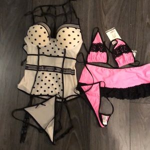 2 lingerie sets. Never worn. Tags still on.